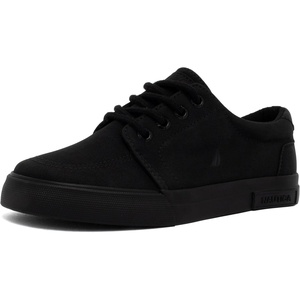 Nautica Kids Boys Lace-Up Fashion Sneakers Low-Top Dress Shoes for Youth – (Big Kid/Little Kid)(Black Mono Berrian)