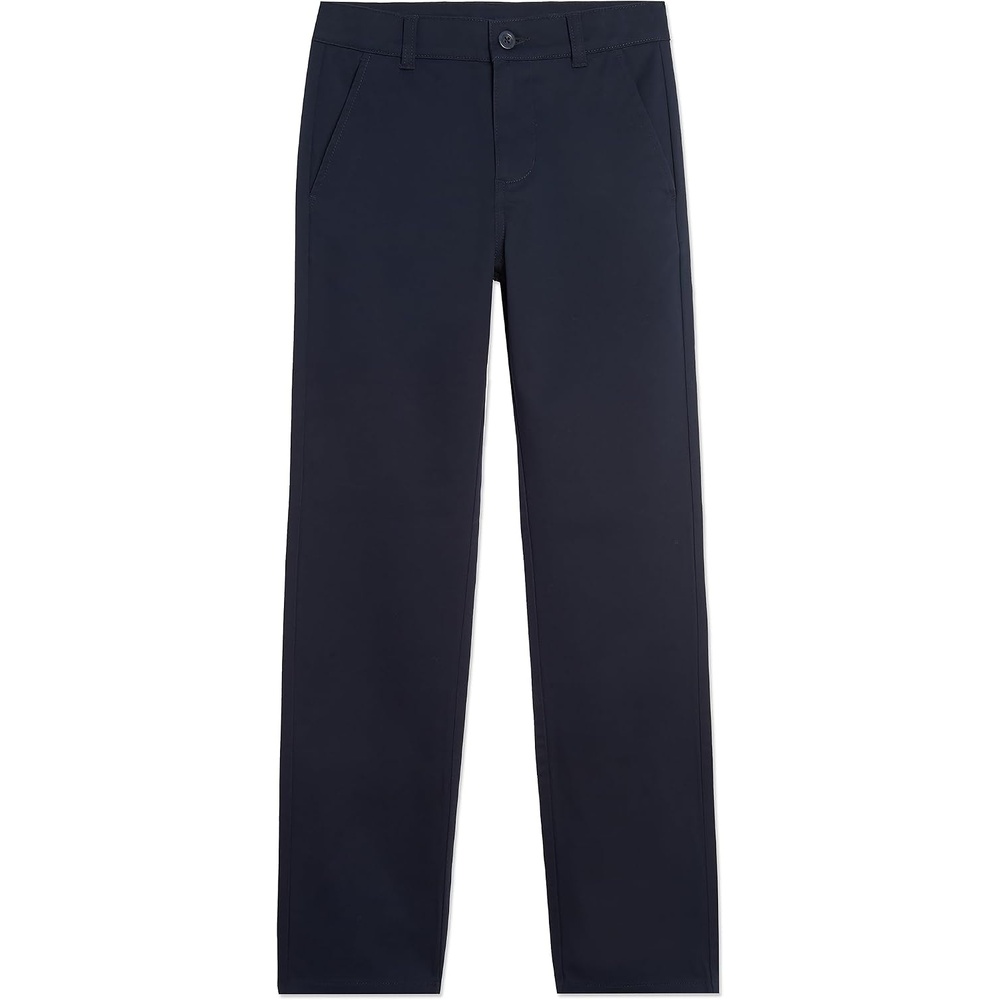 image:imageNautica Boys School Uniform Twill Chino Pants Flat Front Comfortable Waistband with Zip Closure amp StretchBlack