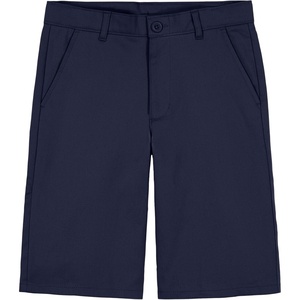 Nautica Boys’ School Uniform Flat Front Twill Short(Navy Stretch)