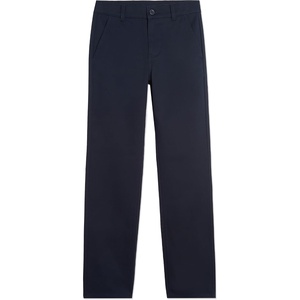 Nautica Boys’ School Uniform Twill Chino Pants, Flat Front, Comfortable Waistband with Zip Closure & Stretch(Black)