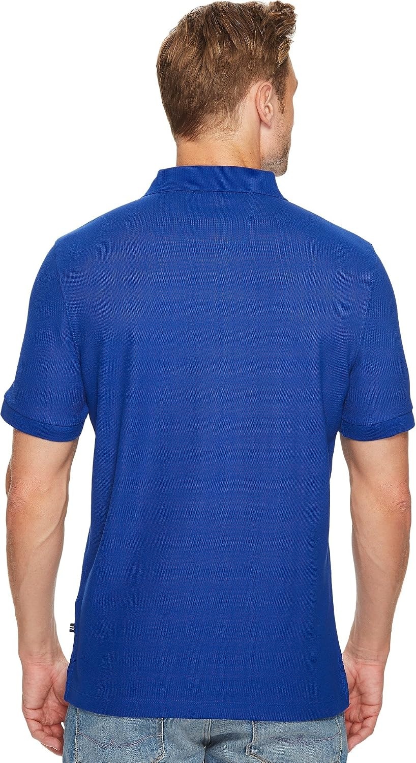 image:imageNautica Mens Classic Short Sleeve Striped Polo ShirtBright Cobalt