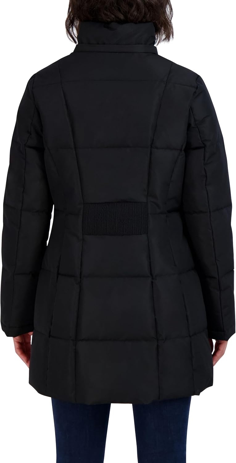 image:imageNautica Womens Heavyweight Puffer Jacket With Faux Fur Lined HoodBlack Midnight