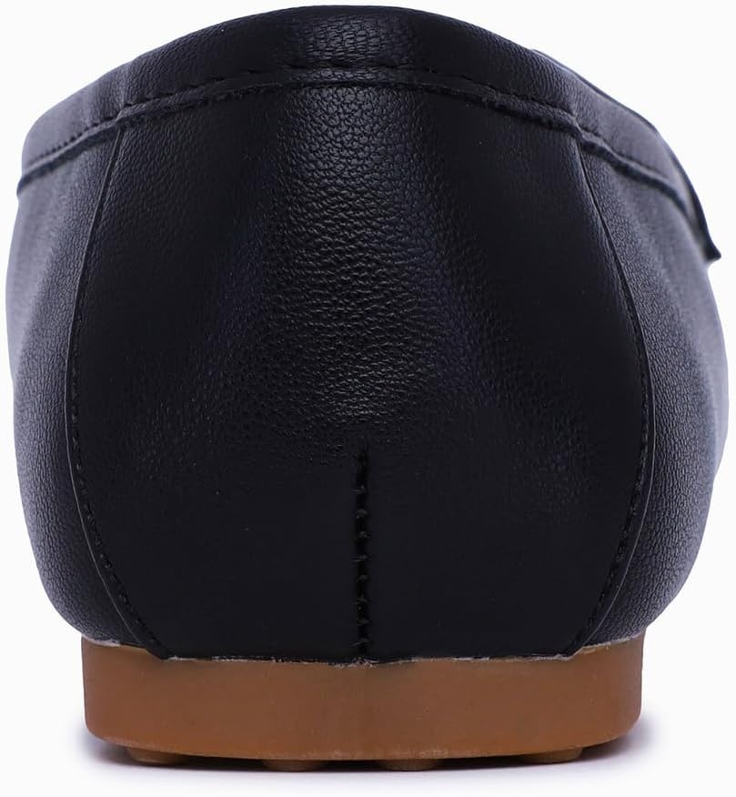 image:imageNautica Woman Flat Loafers Designer Vegan Leather Penny Shoes Slip On Soft Durable and Flexible Luxury Resistant Feel Lightweight amp Comfortable Memory Foam Everyday MoccasinsBlacknelms