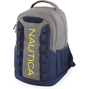 NAUTICA Backpack, Grey/Navy, 18″
