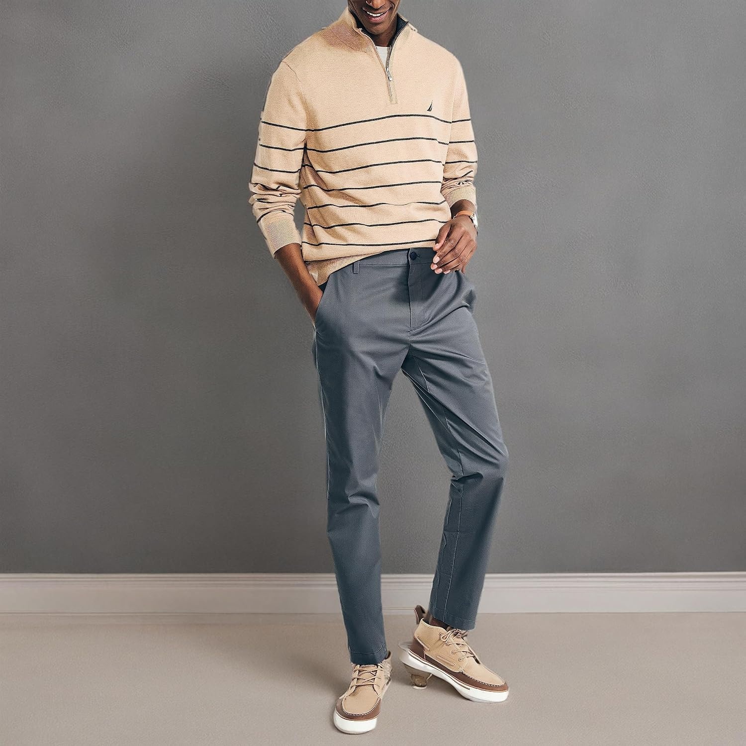 image:imageNautica Mens Nautica Navtech Slim Fit PantCarbon