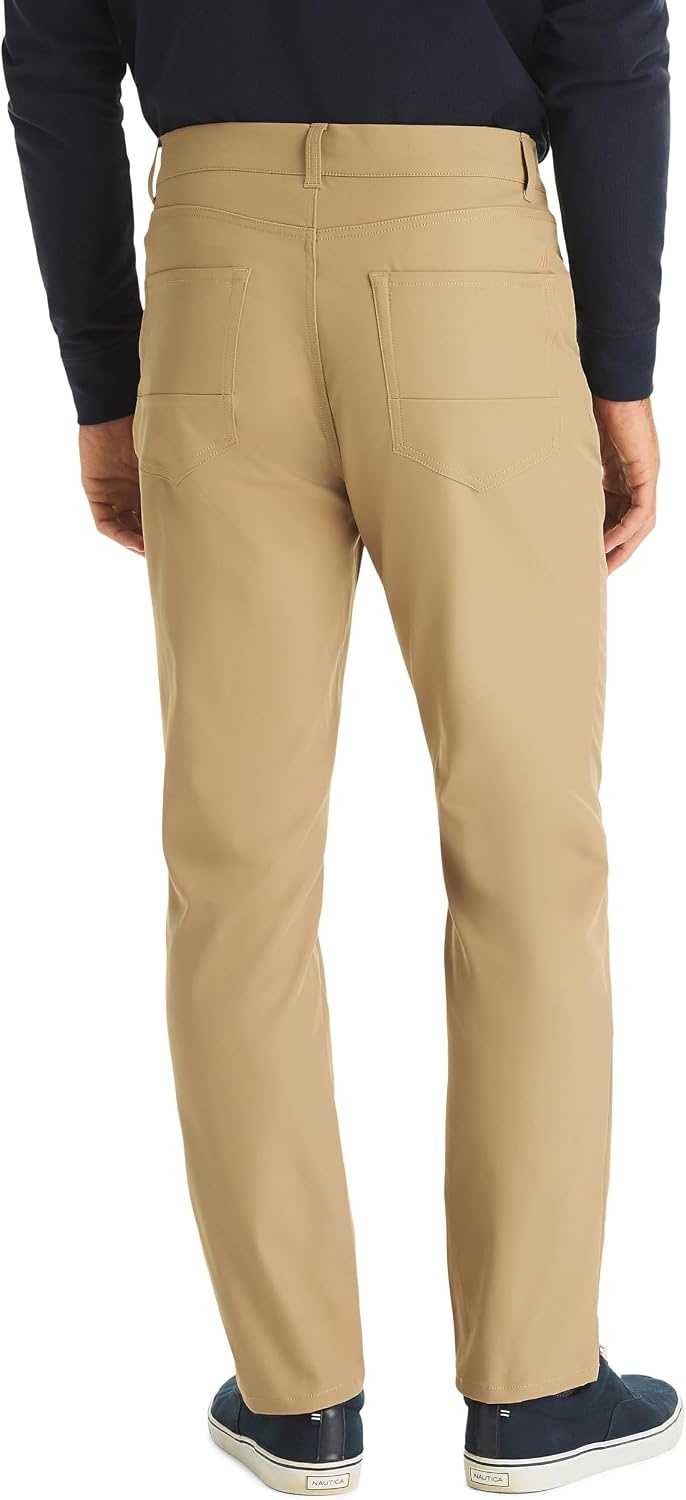 image:imageNautica Mens Straight Fit Performance PantButternut