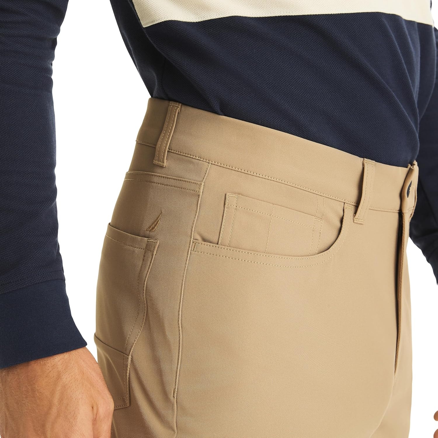 image:imageNautica Mens Straight Fit Performance PantButternut
