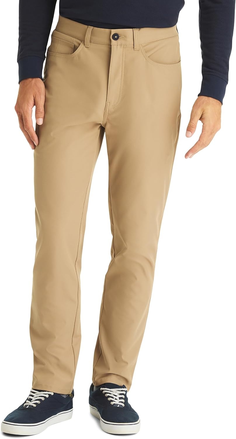 image:imageNautica Mens Straight Fit Performance PantButternut