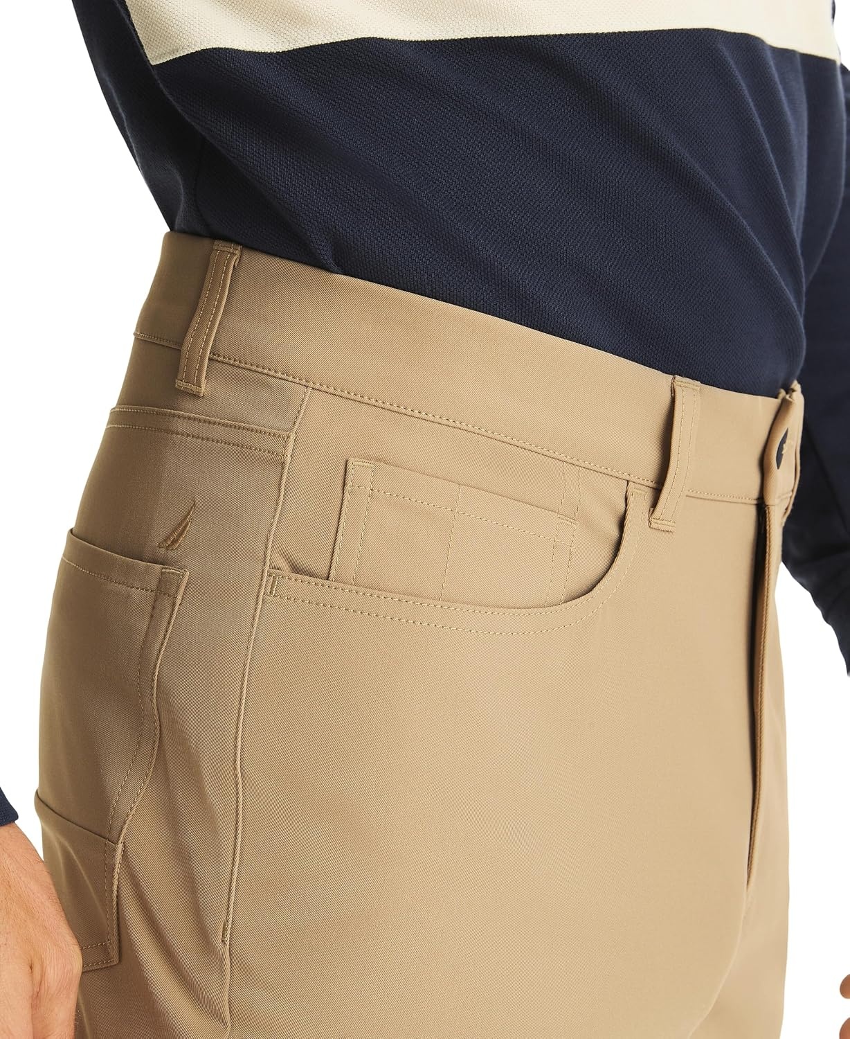 image:imageNautica Mens Straight Fit Performance PantCoastal Brown