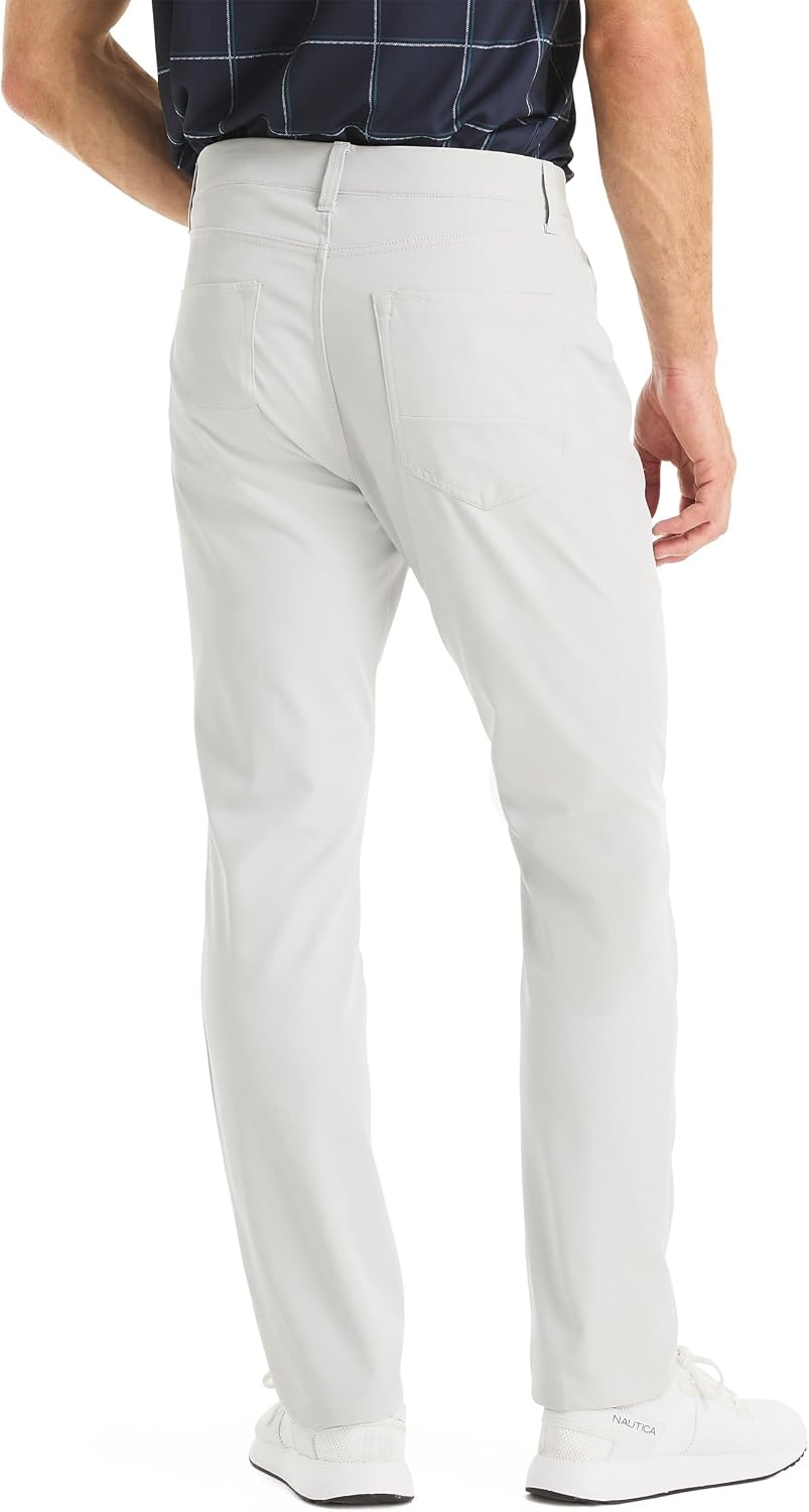 image:imageNautica Mens Straight Fit Performance PantGrey Violet