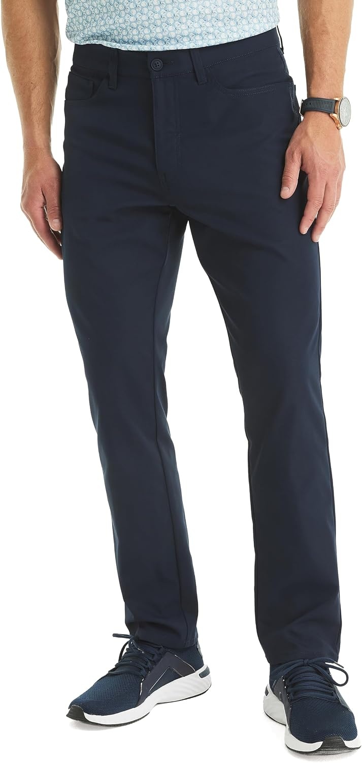 image:imageNautica Mens Straight Fit Performance PantNavy Seas