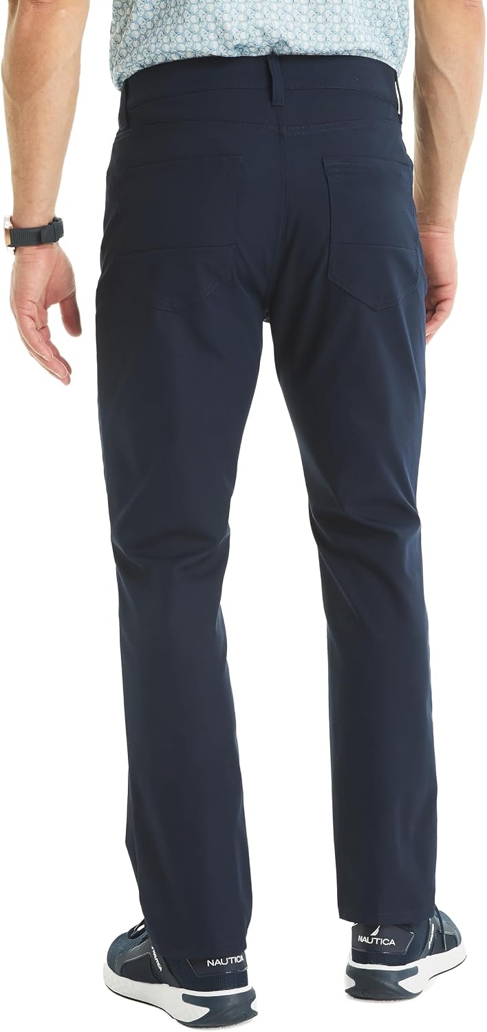 image:imageNautica Mens Straight Fit Performance PantNavy Seas
