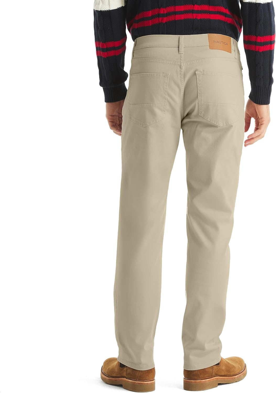 image:imageNautica Mens Straight Fit Stretch Performance PantCoastal Brown