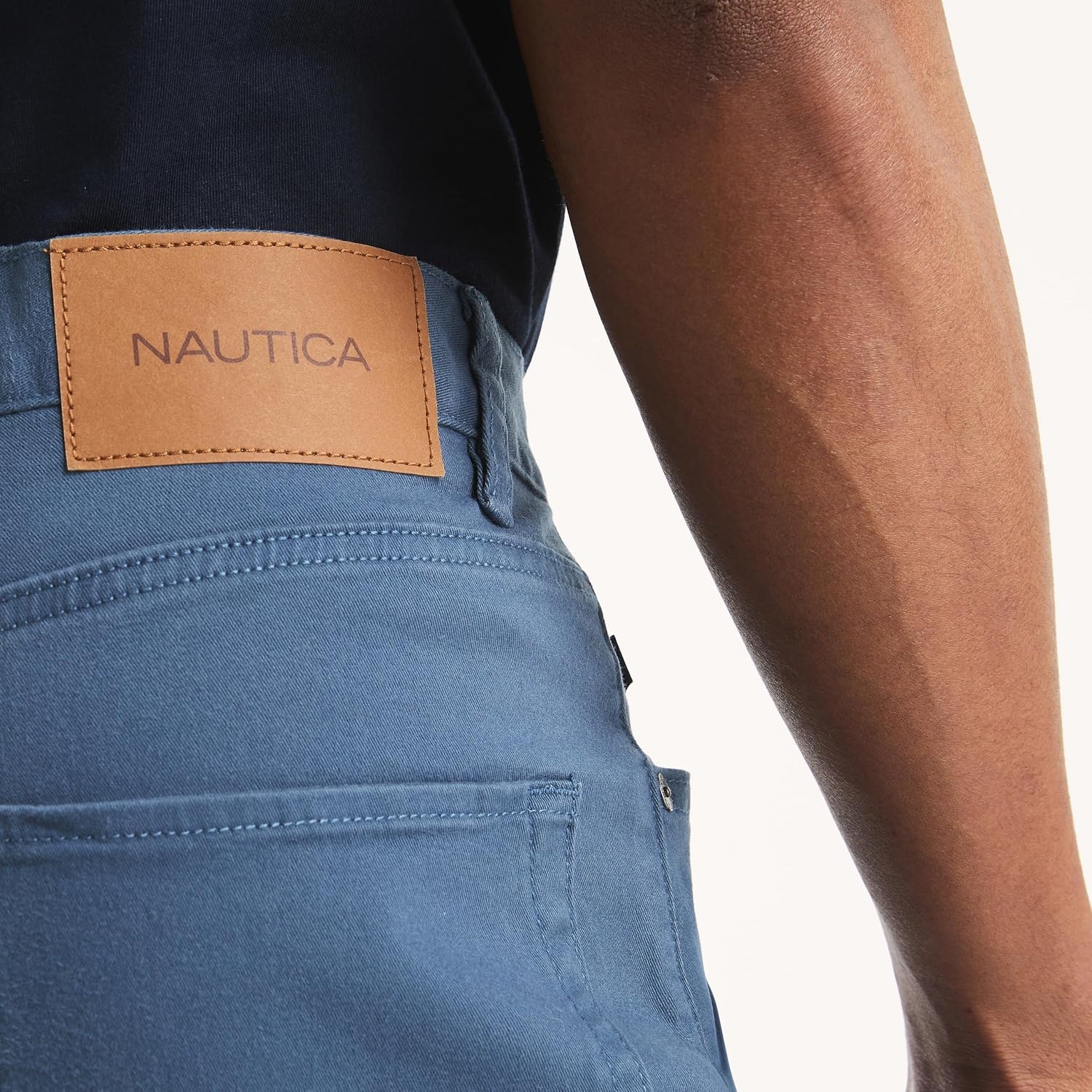 image:imageNautica Mens Straight Fit Stretch Performance PantPrinceton Blue