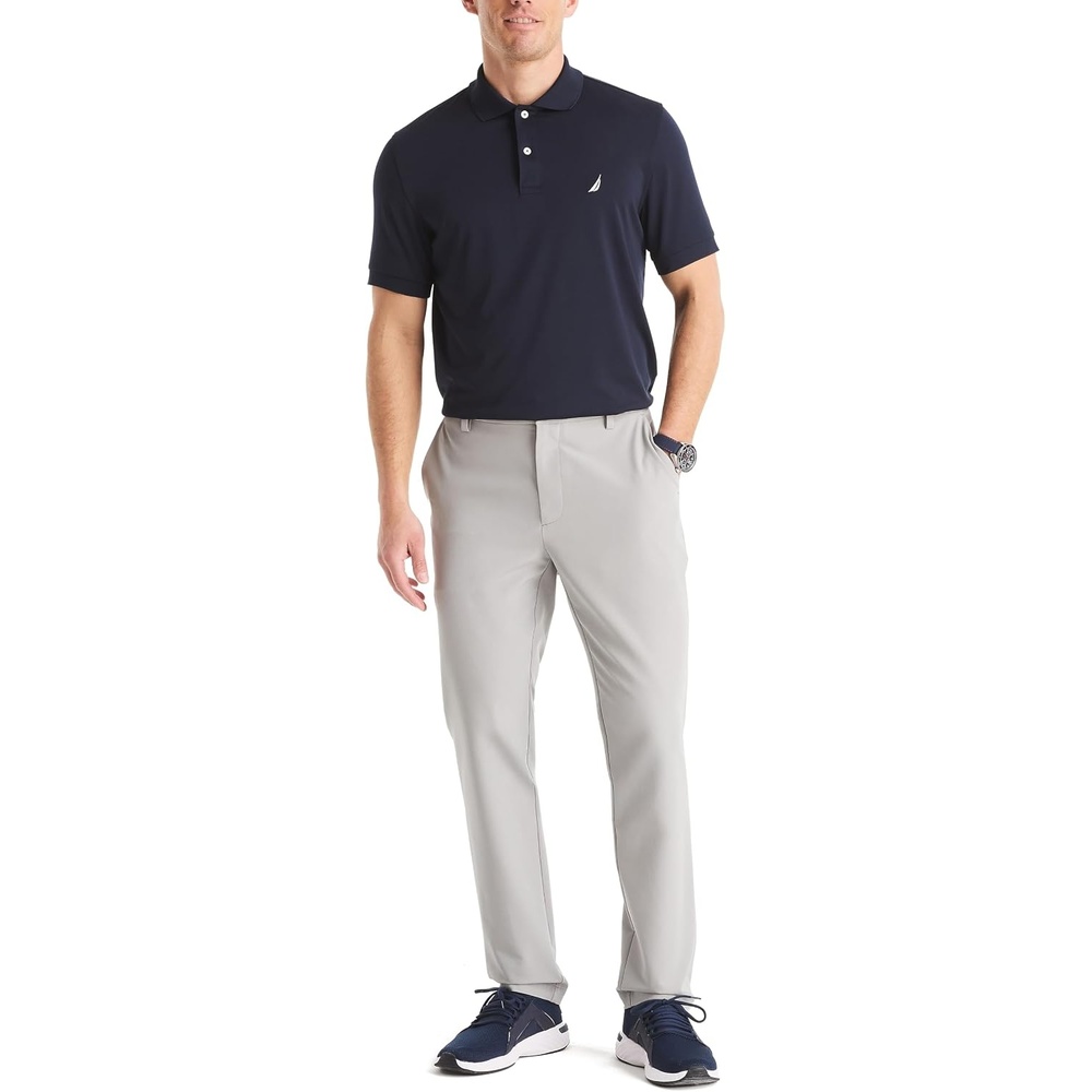 image:imageNautica Mens Flat Front Performance PantNeutral Grey