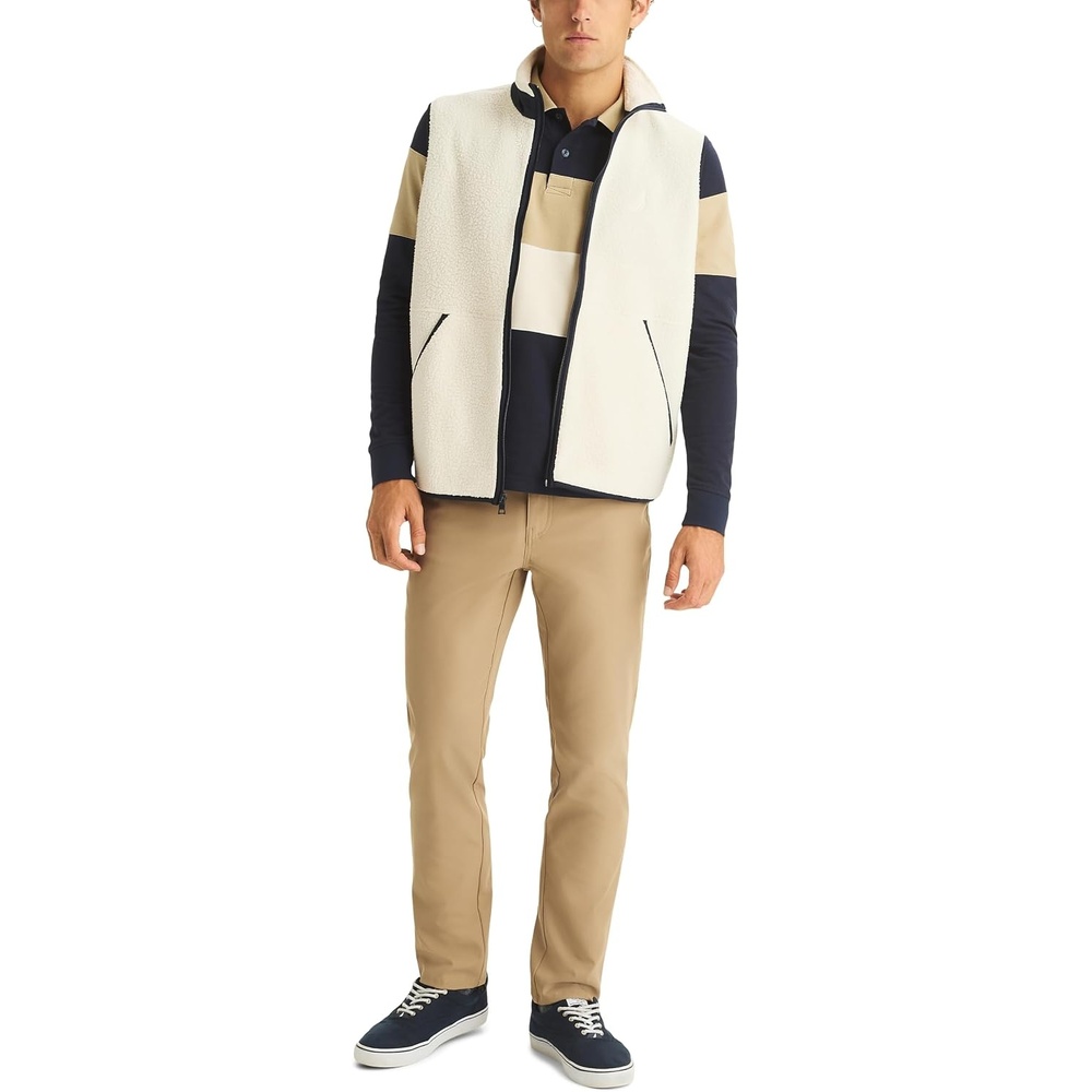 image:imageNautica Mens Straight Fit Performance PantCoastal Brown