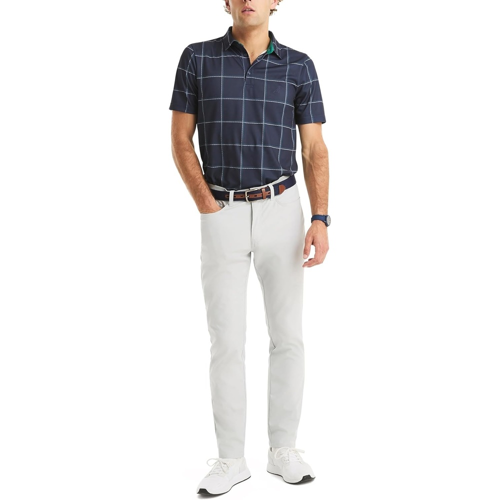 image:imageNautica Mens Straight Fit Performance PantGrey Violet
