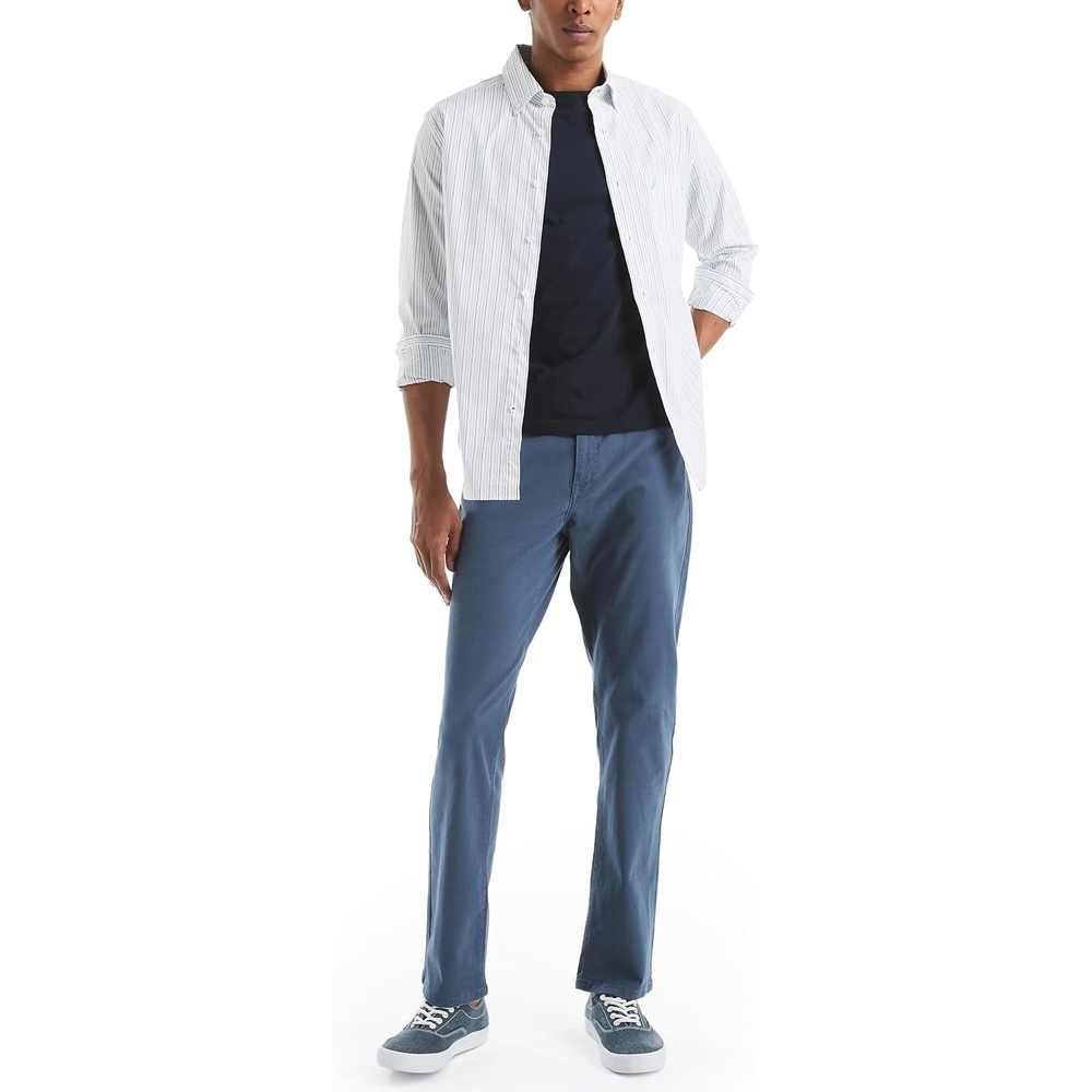image:imageNautica Mens Straight Fit Stretch Performance PantPrinceton Blue