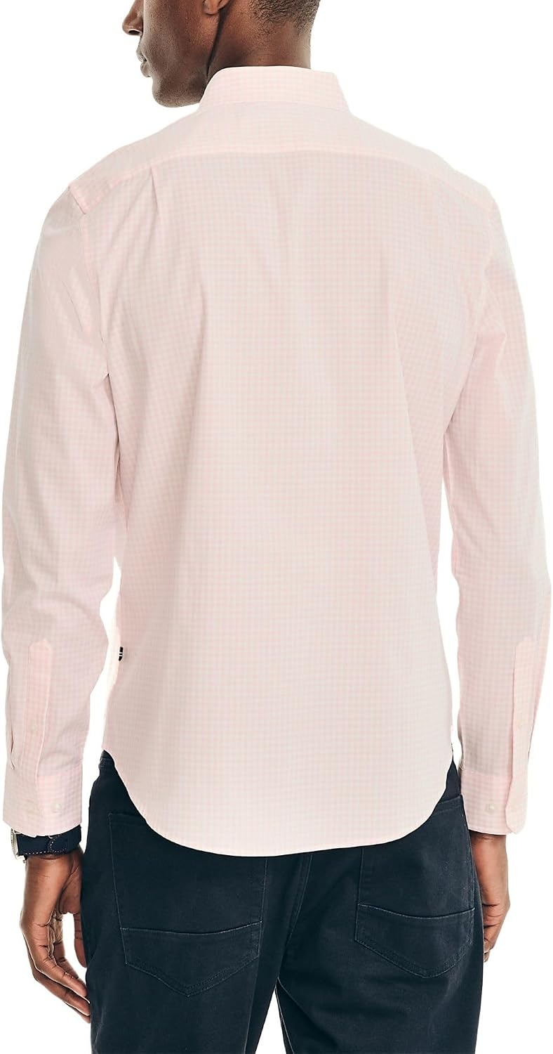 image:imageNautica Mens Nautica Sustainably Crafted Gingham Plaid ShirtPale Orchid
