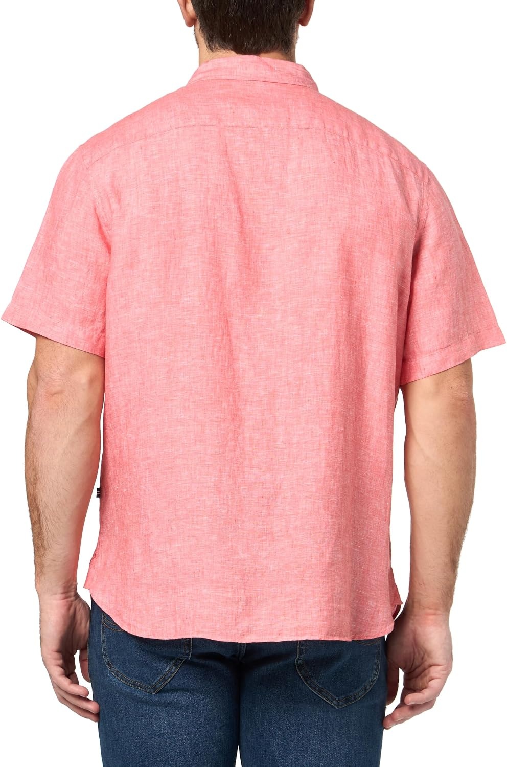 image:imageNautica Mens Short Sleeve Solid Linen Button Up Shirt6qb