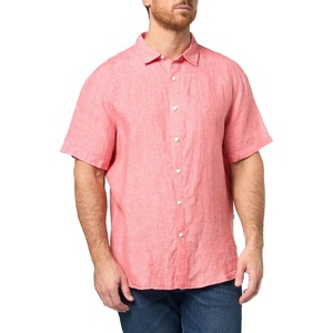 Nautica Men’s Short Sleeve Solid Linen Button Up Shirt(6qb)
