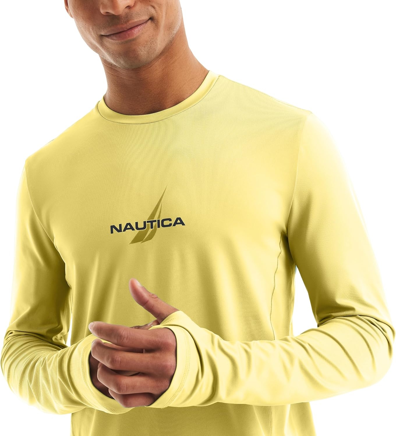 image:imageNautica Mens Long Sleeve Swim TopLemonade