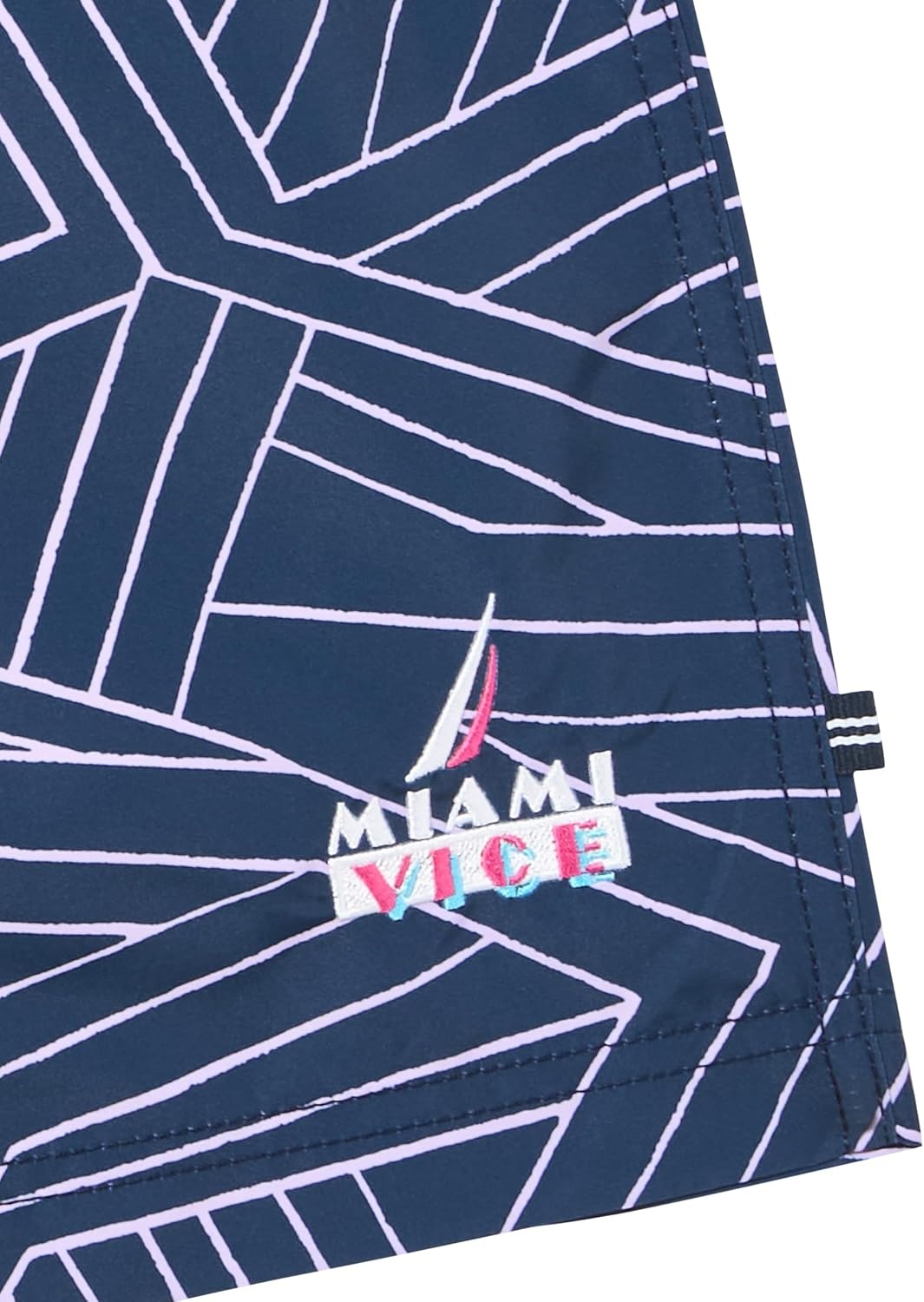 image:imageNautica Mens Miami Vice X Nautica Sustainably Crafted 5 Printed SwimNavy
