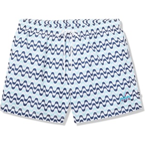 Nautica Men’s Miami Vice X Nautica Sustainably Crafted 5″ Printed Swim(Bright White)