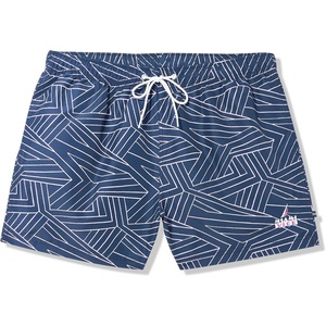 Nautica Men’s Miami Vice X Nautica Sustainably Crafted 5″ Printed Swim(Navy)
