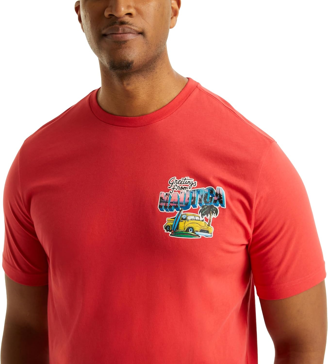 image:imageNautica Mens Big amp Tall Beach Vibe Graphic TShirtNew Rose Coral