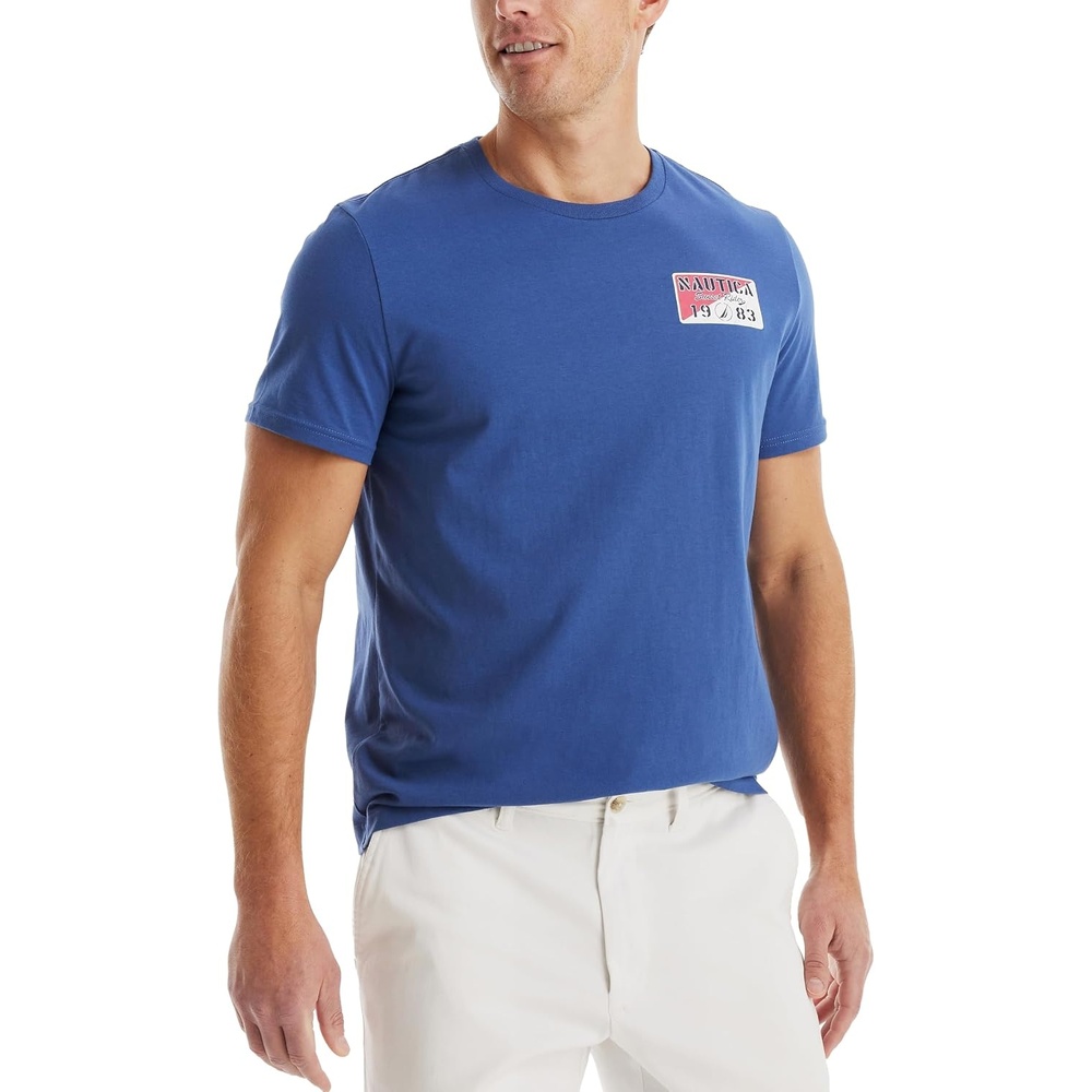 image:imageNautica Mens Big amp Tall Beach Vibe Graphic TShirtNew Union Blue