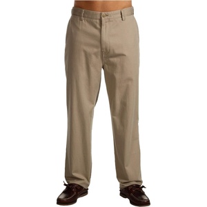 Nautica Men’s Big and Tall Twill Flat-Front Pant(True Khaki)