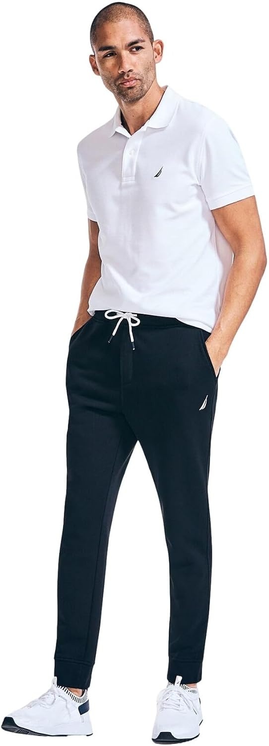 image:imageNautica Mens Anchor Fleece Basic JoggersBlack