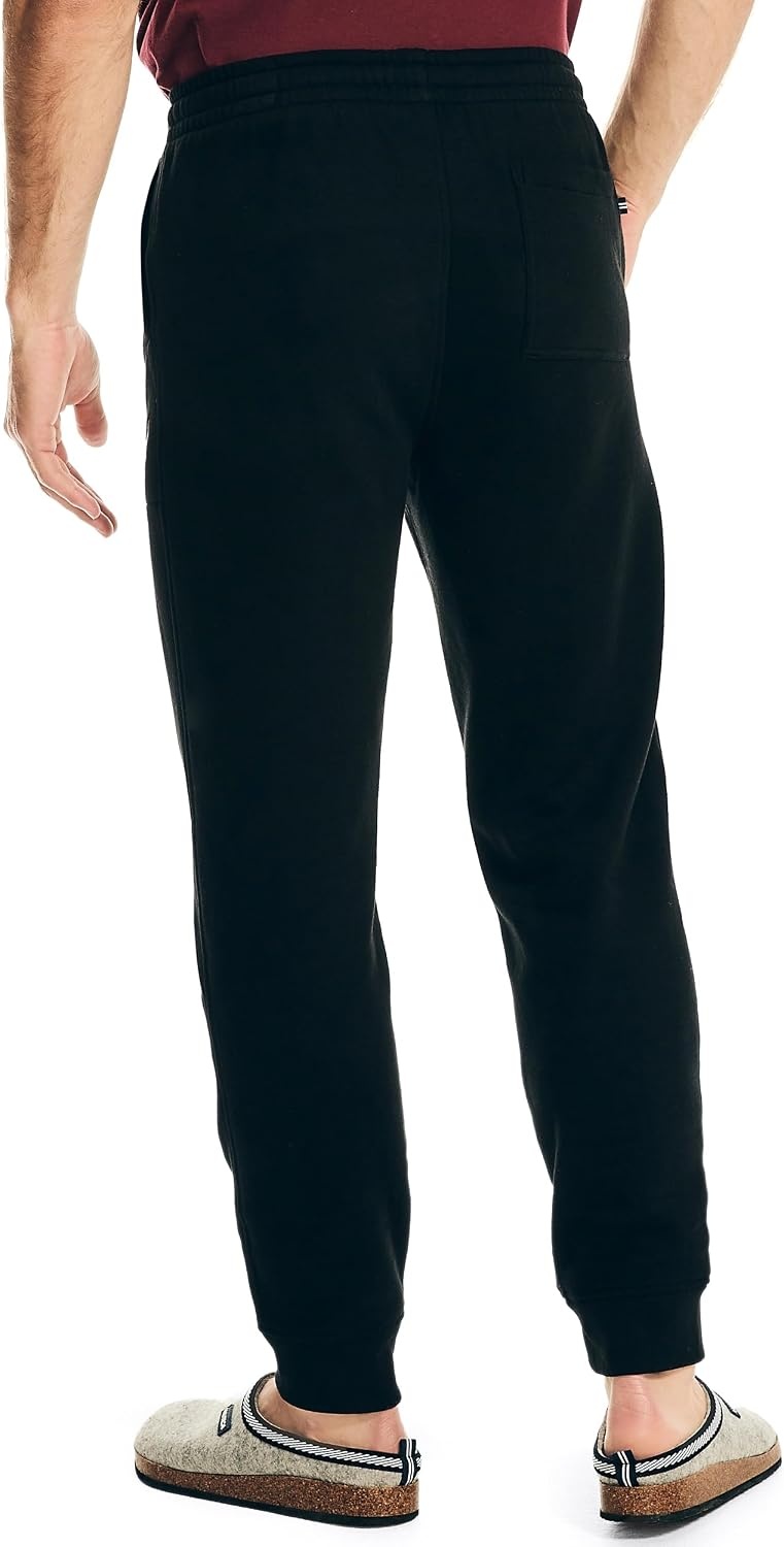 image:imageNautica Mens Anchor Fleece Basic JoggersTrue Black