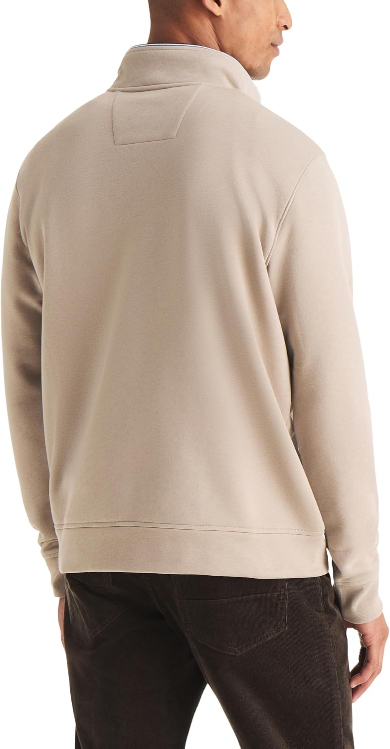 image:imageNautica Mens Fauxraglan Fleece SweatshirtFlagstone