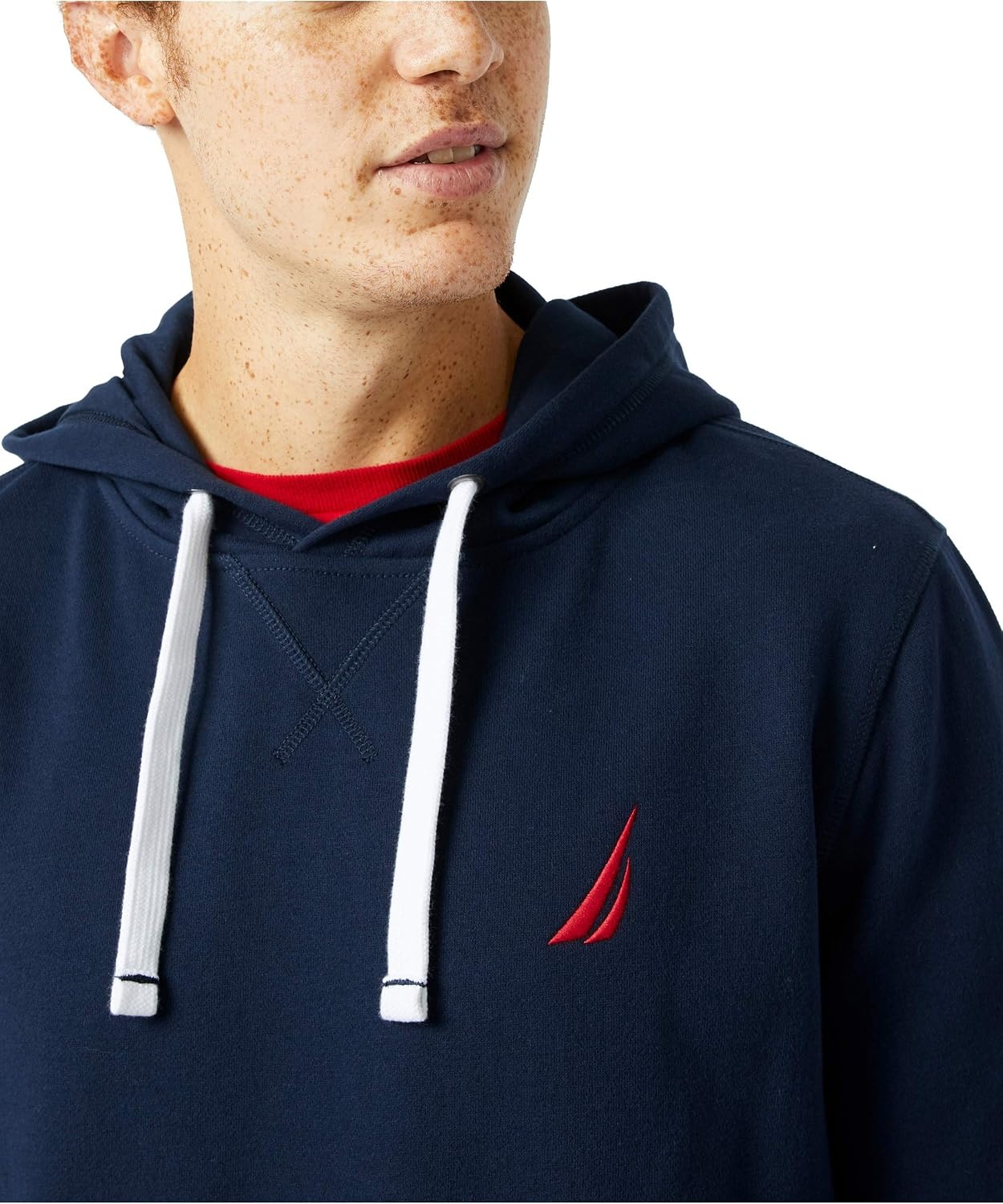image:imageNautica Mens Mens Jclass Logo Fleece HoodieNavy