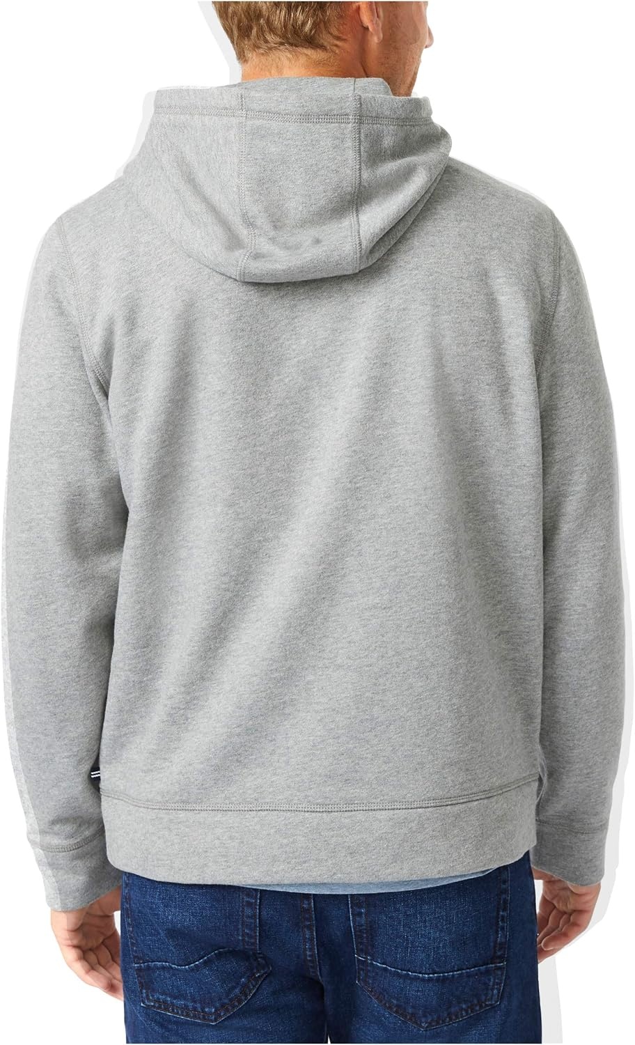 image:imageNautica Mens Mens Jclass Logo Fleece HoodieStone Grey Heather