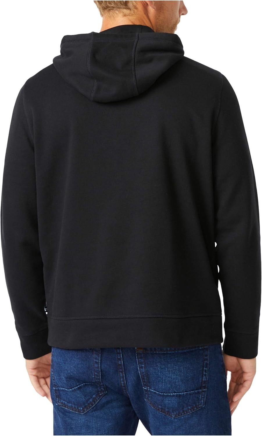 image:imageNautica Mens Mens Jclass Logo Fleece HoodieTrue Black