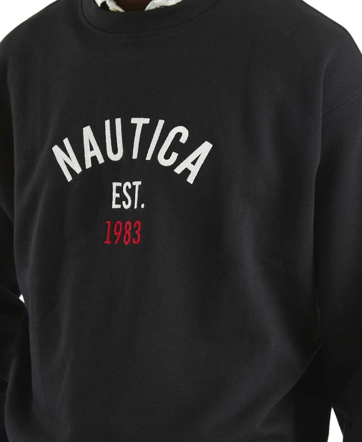 image:imageNautica Mens Mens Pullover Logo Graphic HoodieBlack
