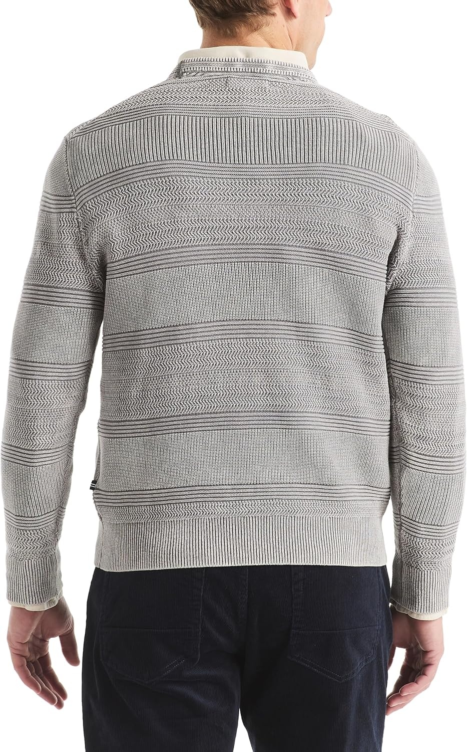 image:imageNautica Mens Mens Stonewashed Crewneck SweaterFrost Grey