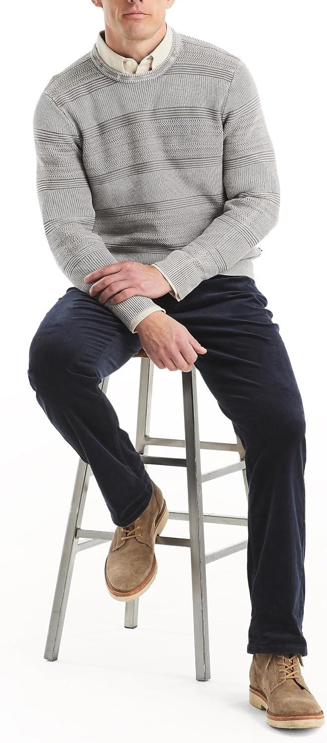image:imageNautica Mens Mens Stonewashed Crewneck SweaterFrost Grey