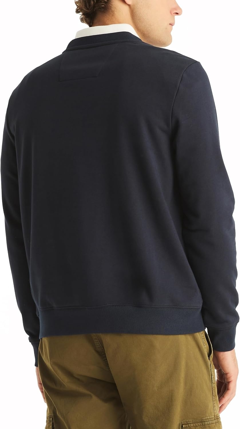 image:imageNautica Mens Nautica Anchor Graphic Fleece PulloverNavy