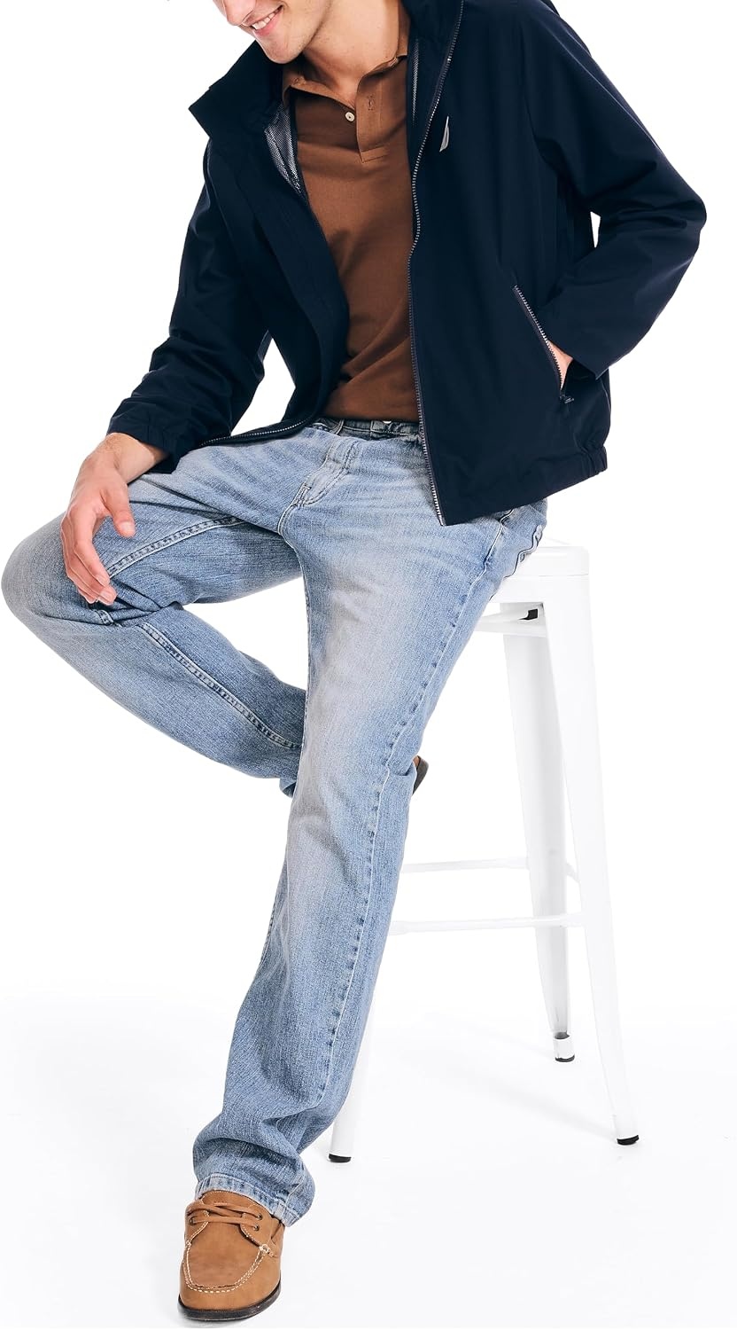 image:imageNautica Mens Nautica Rainbreaker Bomber JacketNavy