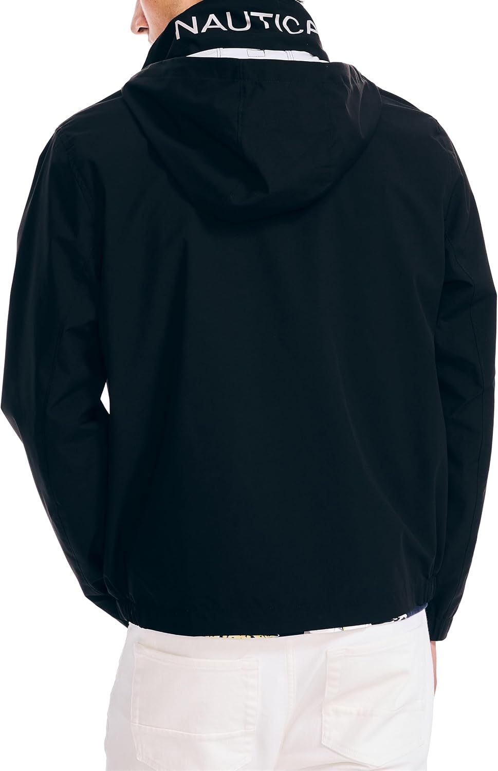 image:imageNautica Mens Nautica Rainbreaker Bomber JacketTrue Black