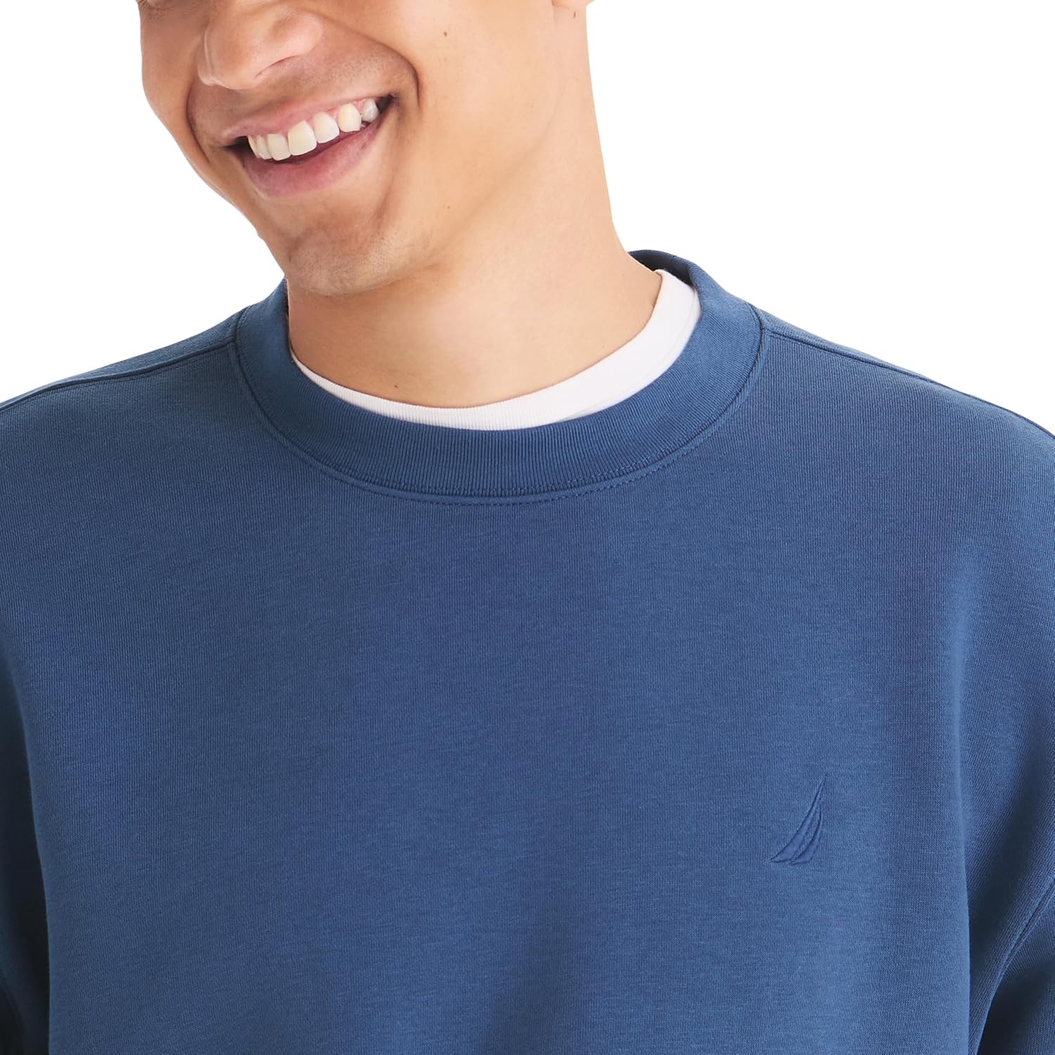 image:imageNautica Mens Relaxedfit Crewneck SweatshirtWorkshirt Blue