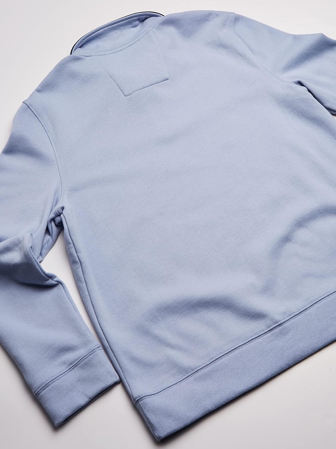 image:imageNautica Mens Solid 14 Zip Fleece SweatshirtLinen Blue