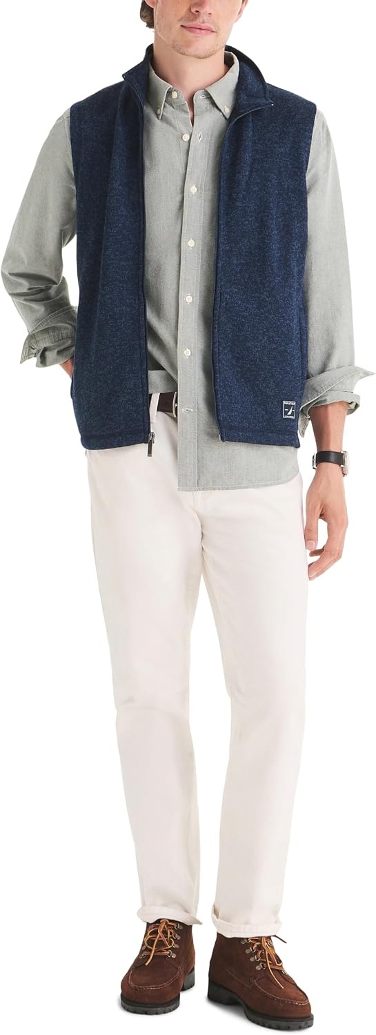 image:imageNautica Mens Sweater Fleece VestNavy Seas