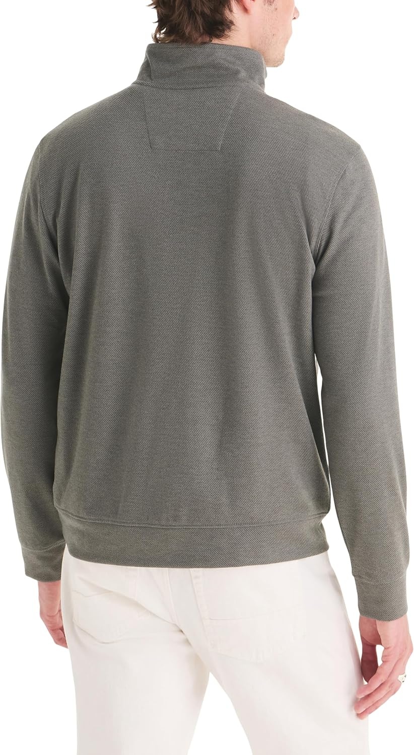 image:imageNautica Mens Twill Doubleknit Active TopCharcoal Heather