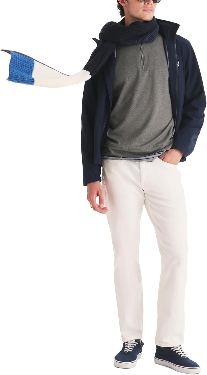 image:imageNautica Mens Twill Doubleknit Active TopCharcoal Heather