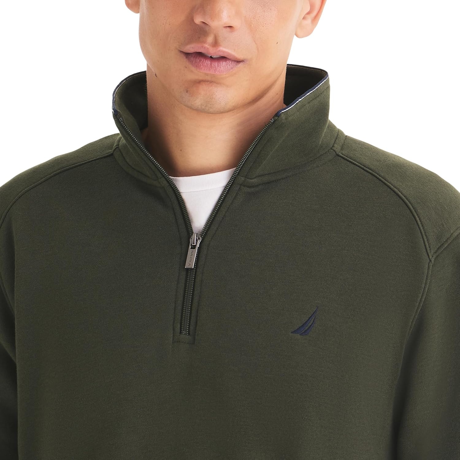 image:imageNautica Mens Twill Doubleknit Active TopForest Night
